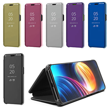 Samsung Galaxy S7 Edge Aynalı Kapaklı Lüx Kılıf