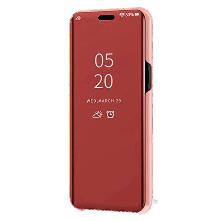Oppo A7 Aynalı Kapaklı Lüx Kılıf