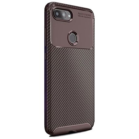 Xiaomi Mi 8 Lite Karbon Desenli Negro Silikon Kılıf