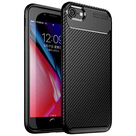 Apple Iphone 6 Karbon Desenli Negro Silikon Kılıf