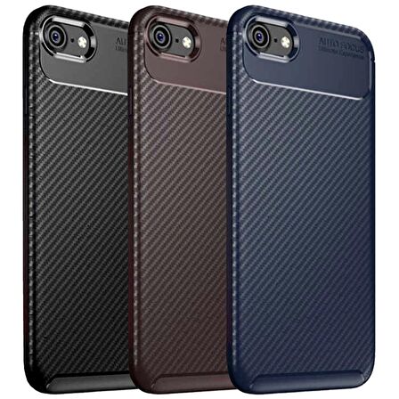 Apple Iphone 6 Karbon Desenli Negro Silikon Kılıf