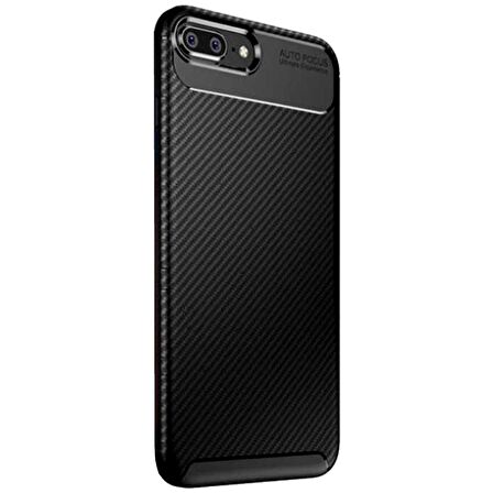 Apple Iphone 7 Plus / 8 Plus Karbon Desenli Negro Silikon Kılıf