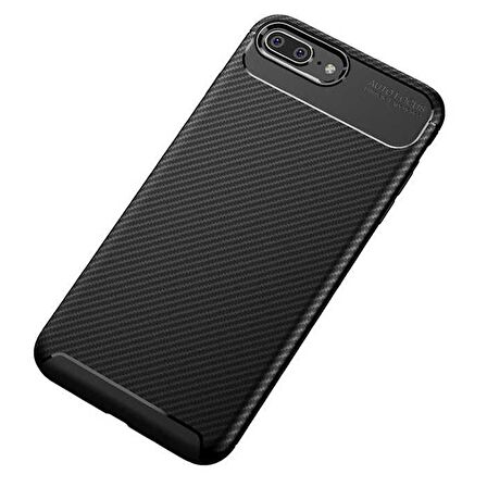 Apple Iphone 7 Plus / 8 Plus Karbon Desenli Negro Silikon Kılıf