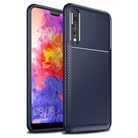 Huawei P20 Pro Karbon Desenli Negro Silikon Kılıf
