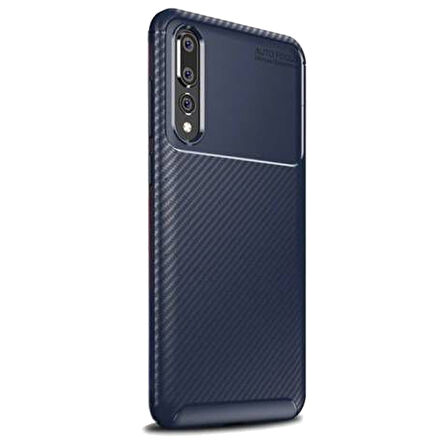 Huawei P20 Pro Karbon Desenli Negro Silikon Kılıf