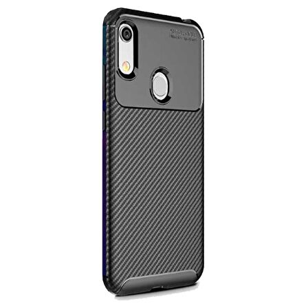 Huawei Y6 2019 Karbon Desenli Negro Silikon Kılıf