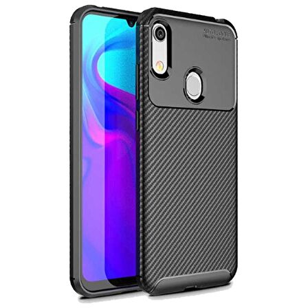 Huawei Y6 2019 Karbon Desenli Negro Silikon Kılıf