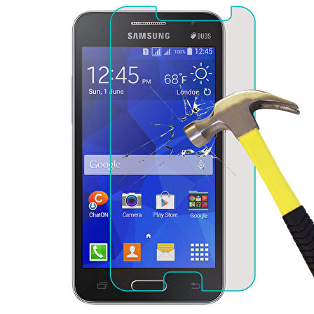 Samsung Galaxy Core 2 G355 Temperli Kırılmaz Cam Ekran Koruyucu