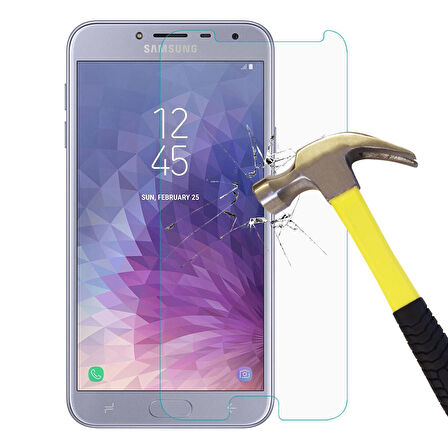 Samsung Galaxy J4 Temperli Kırılmaz Cam Ekran Koruyucu