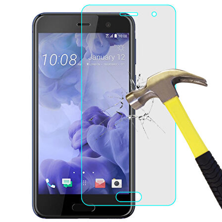 HTC U Play Temperli Kırılmaz Cam Ekran Koruyucu