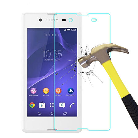 Sony Xperia E3 Temperli Kırılmaz Cam Ekran Koruyucu