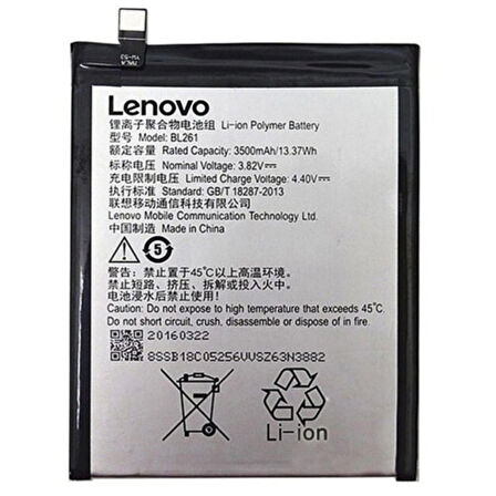 Lenovo K5 Note A7020 3500 Mah Batarya BL261