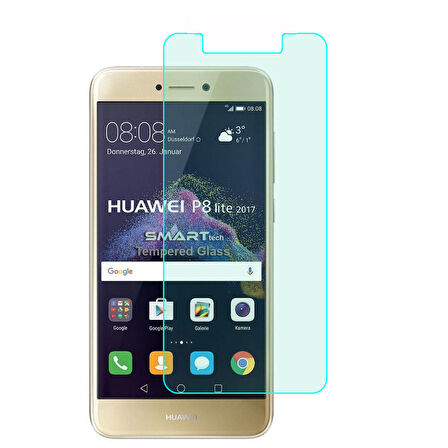 Huawei P8 Lite 2017 Temperli Kırılmaz Cam Ekran Koruyucu