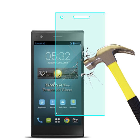 Turkcell T50 Temperli Kırılmaz Cam Ekran Koruyucu