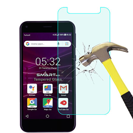 Vestel Venüs GO Temperli Kırılmaz Cam Ekran Koruyucu