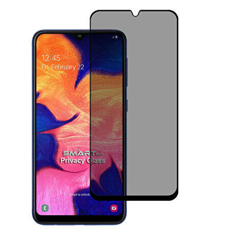 Samsung Galaxy A10 Yandan Görünmeyen 5D Hayalet Ekran Koruyucu
