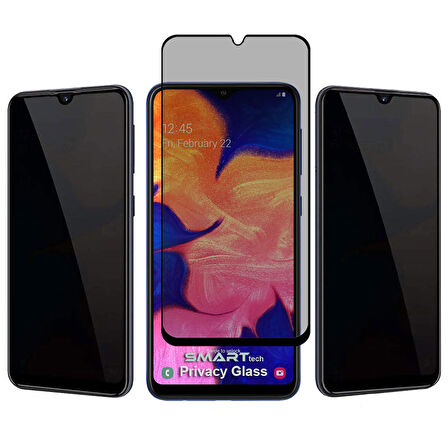 Samsung Galaxy A10 Yandan Görünmeyen 5D Hayalet Ekran Koruyucu
