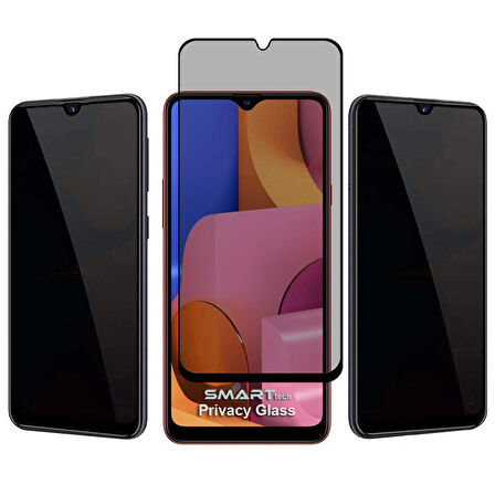 Samsung Galaxy A20S Yandan Görünmeyen 5D Hayalet Ekran Koruyucu