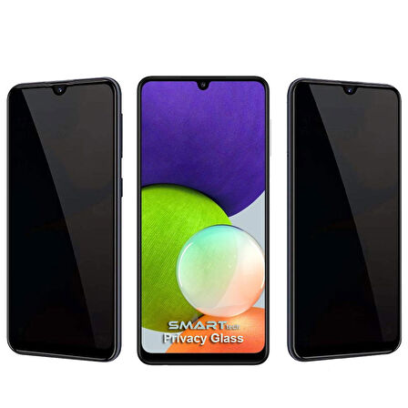 Samsung Galaxy A22 Yandan Görünmeyen 5D Hayalet Ekran Koruyucu