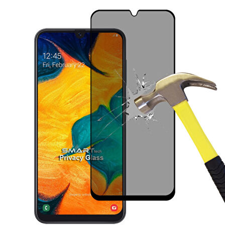 Samsung Galaxy A30 Yandan Görünmeyen 5D Hayalet Ekran Koruyucu