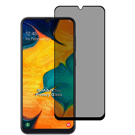Samsung Galaxy A30 Yandan Görünmeyen 5D Hayalet Ekran Koruyucu