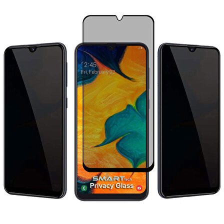 Samsung Galaxy A30 Yandan Görünmeyen 5D Hayalet Ekran Koruyucu