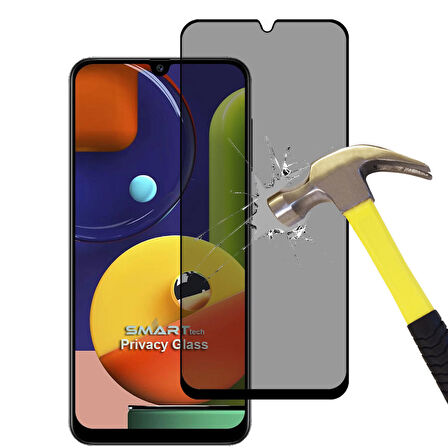 Samsung Galaxy A30S Yandan Görünmeyen 5D Hayalet Ekran Koruyucu