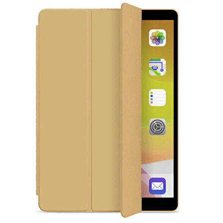 Apple Ipad 2 / 3 / 4 Smart Cover Arkası Şeffaf Tablet Kılıfı