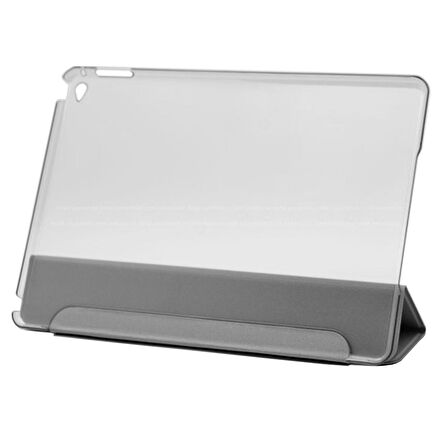 Apple Ipad 2 / 3 / 4 Smart Cover Üçgen Stand Arkası Şeffaf Tablet Kılıfı