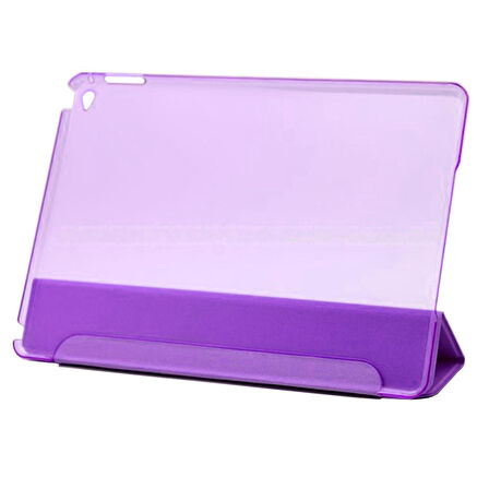 Apple Ipad Mini 4 Mini 5 Smart Cover Üçgen Stand Arkası Şeffaf Tablet Kılıfı
