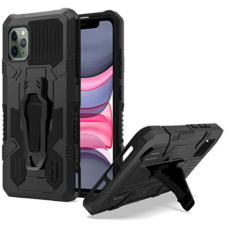 Apple Iphone 11 Pro Max Zırh Tank Kılıf Yüksek Koruma