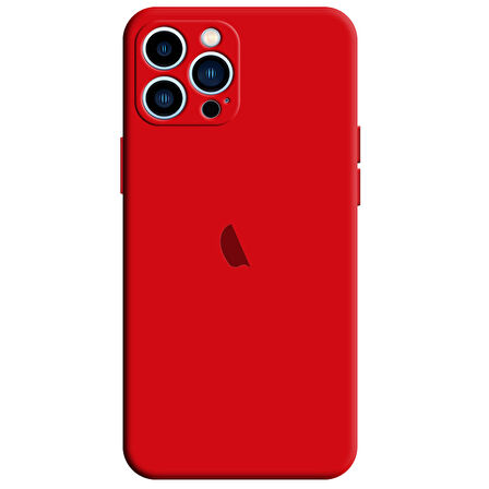 Apple iPhone 12 Pro Max Kamera Korumalı Silikon İçi Kadife Lansman Kılıf