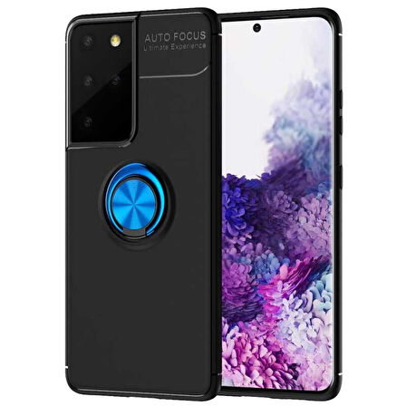 Samsung Galaxy S21 Ultra S30 Ultra Yüzüklü Power Silikon Kılıf