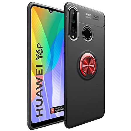 Huawei Y6P Yüzüklü Power Silikon Kılıf