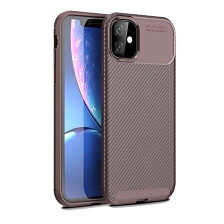 Apple Iphone 12 Mini Karbon Desenli Negro Silikon Kılıf