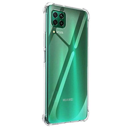 Huawei P40 Lite Shock Absorbing Darbe Emicili Şeffaf Silikon Kılıf