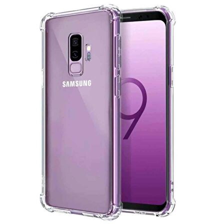 Samsung Galaxy S9 Shock Absorbing Darbe Emicili Şeffaf Silikon Kılıf