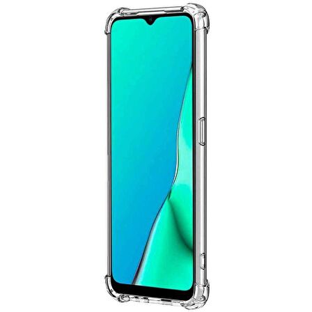 Oppo A5 2020 / A9 2020 Shock Absorbing Darbe Emicili Şeffaf Silikon Kılıf