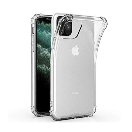 Apple IPhone 12 Pro Max Shock Absorbing Darbe Emicili Şeffaf Silikon Kılıf