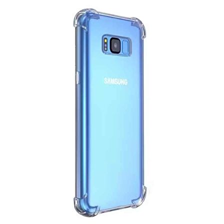 Samsung Galaxy S8 Shock Absorbing Darbe Emicili Şeffaf Silikon Kılıf