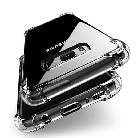 Samsung Galaxy S8 Shock Absorbing Darbe Emicili Şeffaf Silikon Kılıf