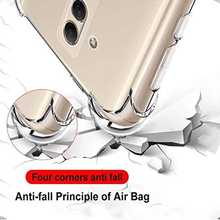 Huawei Mate 20 Lite Shock Absorbing Darbe Emicili Şeffaf Silikon Kılıf