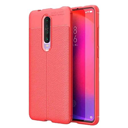 Xiaomi Redmi K30 Deri Görünümlü Firo Silikon Kılıf