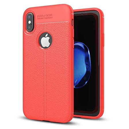 Apple iPhone XS Max Deri Görünümlü Firo Silikon Kılıf