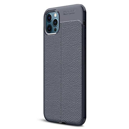 Apple IPhone 12 Pro Max Deri Görünümlü Firo Silikon Kılıf