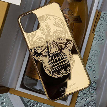 Apple IPhone 12 Kuru Kafa Gold Kılıf