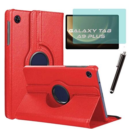 Samsung Galaxy Tab A9 Plus Kılıf Ekran Koruyucu Kalem Set