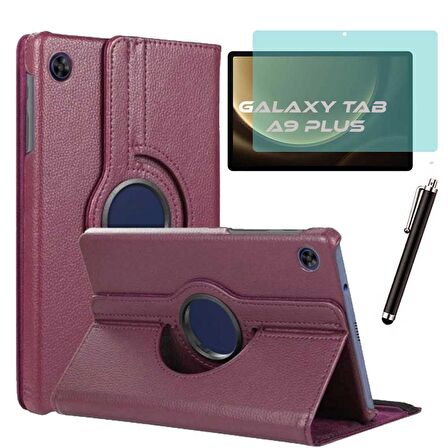 Samsung Galaxy Tab A9 Plus Kılıf Ekran Koruyucu Kalem Set