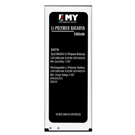 Vestel Venus V3 5570 Uyumlu EMY Batarya