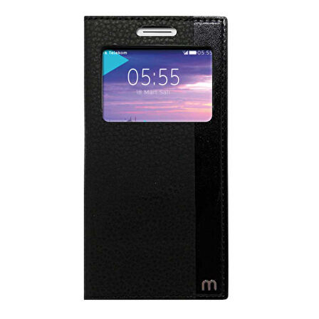 Huawei Honor 7 Uyumlu Pencereli Kapaklı Magnum Kılıf
